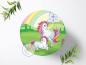 Preview: Einhorn Tortenaufleger Ø 20cm, 0299z